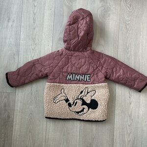 Minnie Mouse Disney Fleece Quilted Jacket from Zara
